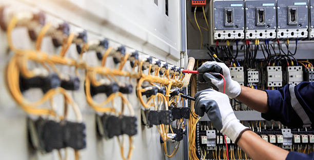 Professional Electrician technician working in Trophy Club, TX